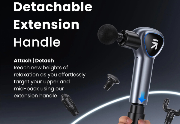 Renpho Reach Professional Massage Gun with Extendable Handle