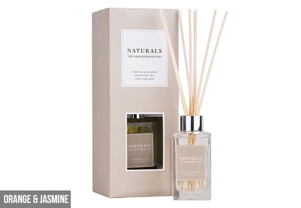 Two-Pack of The Aromatherapy Company Naturals Diffusion Set 100ml - Four Scents Available - North Island Delivery Only