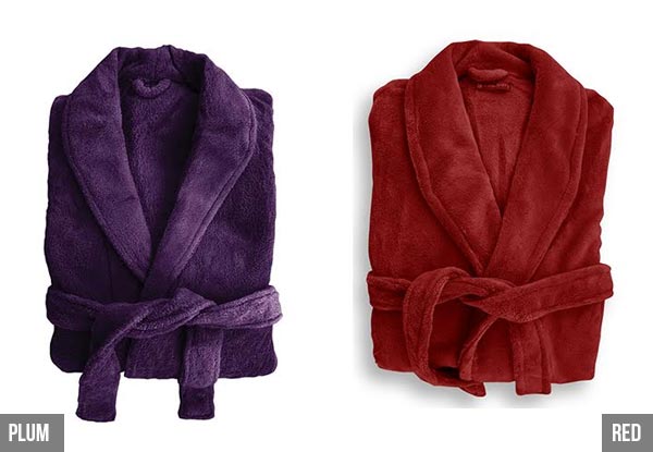 Bambury Microplush Robe - 12 Colours Available