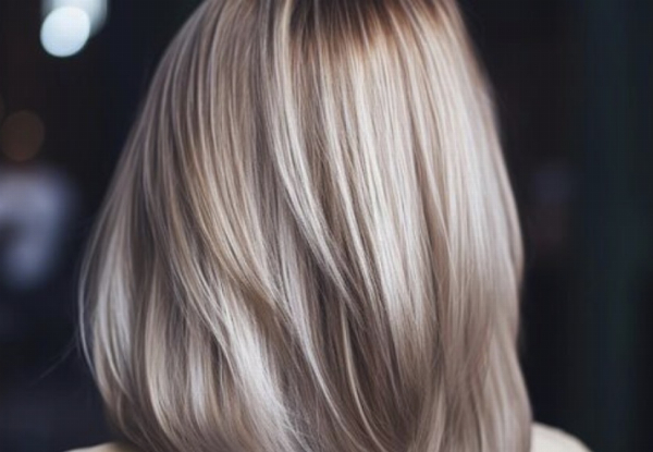 Hair Colour Package with Toner, Treatment, Head Massage, Trim, & Blow Wave Finish - Options for Half Head of Foils, Full Head of Foils, or Balayage