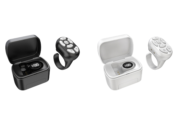 Two-in-One Bluetooth Remote Control Page Turner Ring - Available in Two Colours & Option for Two-Pack