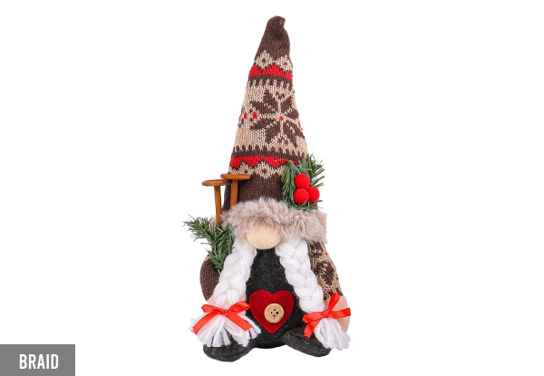 Christmas Santa Gnomes Plush Decorations - Two Styles Available