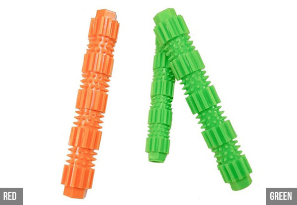 Dog Chew Rod Toy - Two Colours & Sizes Available with Option for Two