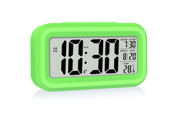 LED Display Digital Alarm Clock - Five Colours Available