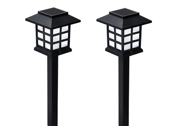 Four-Pack Mini Home Garden Outdoor Solar Lawn Lamps - Two Colours Available