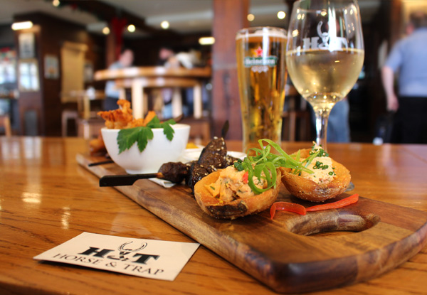 Horse & Trap Tasting Platter with Two Drinks for Two People - Valid from 19th December