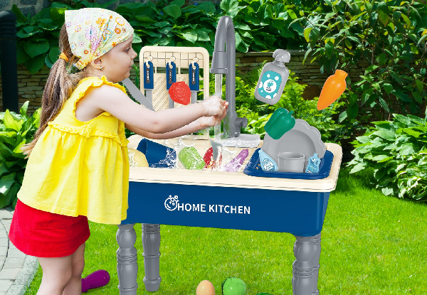 Kids Kitchen Sink Playset - Two Colours Available