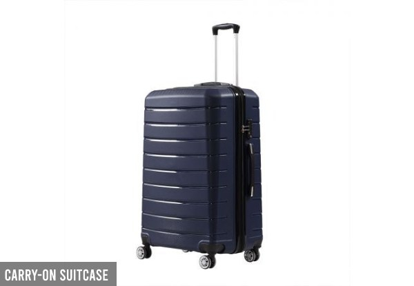 Three-Piece Lightweight Luggage Set - Two Colours Available & Option for Carry-On Suitcase