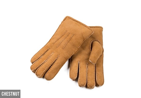 OZWEAR UGG Sheepskin Men's Gloves - Two Colours & Four Sizes Available