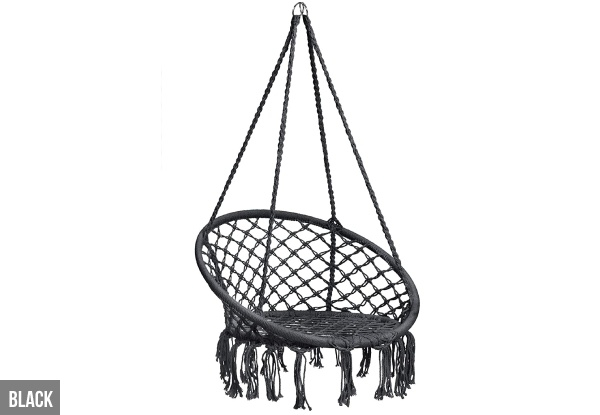 Macrame Hanging Chair - Four Colours Available