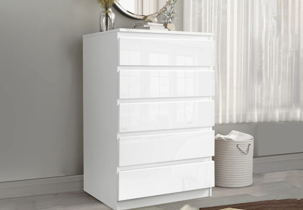 Serena Five-Drawer Chest - Three Colours Available