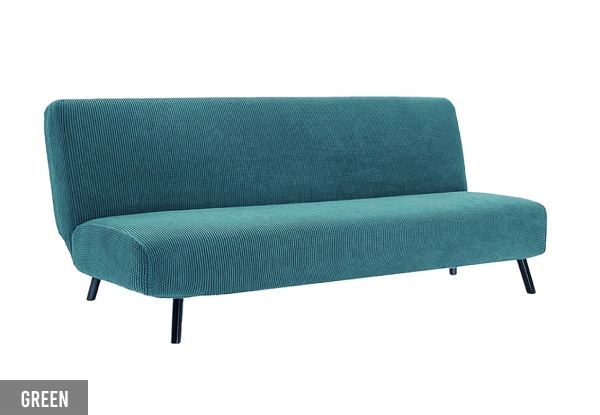 Stretchable Armless Sofa Cover - Available in Six Colours & Three Sizes