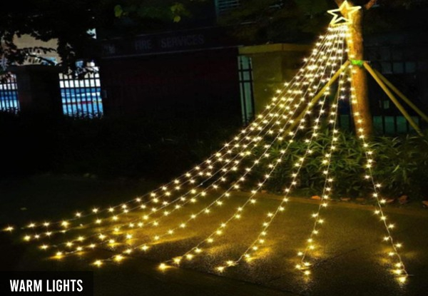 LED Waterfall Christmas Tree Lights - Three Options Available