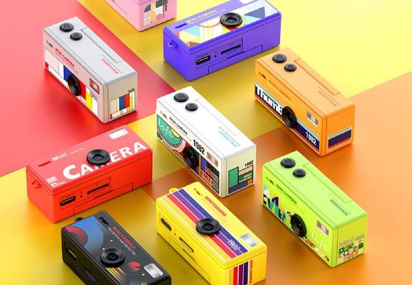Retro HD 12MP Vintage Mini Digital Camera Orange