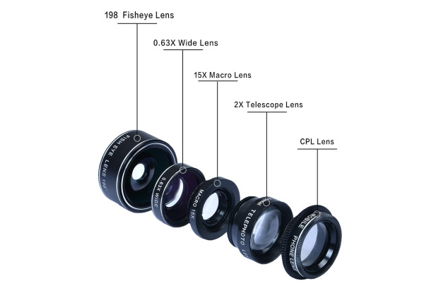 Five-in-One Smartphone Camera Lens Kit