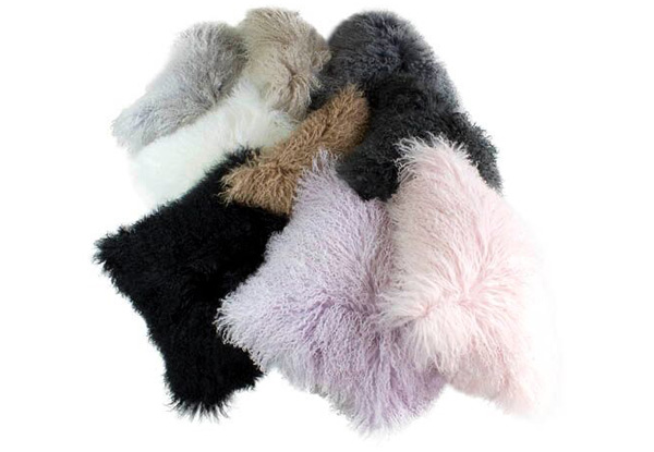 Genuine Premium Mongolian Sheep Wool Filled Cushion - Nine Colours Available