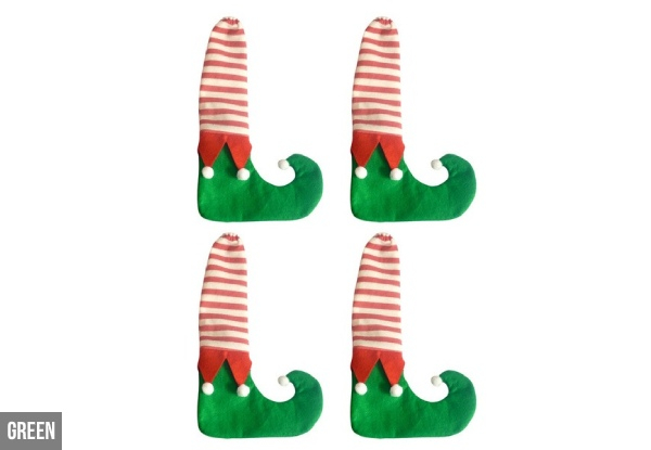 Four-Pack of Christmas Chair Leg Socks - Two Colours Available