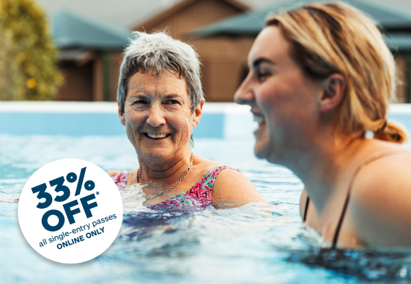 Hanmer Springs Thermal Pools & Spa Autumn Offer - 33% OFF All Single Entry Passes - Online Only