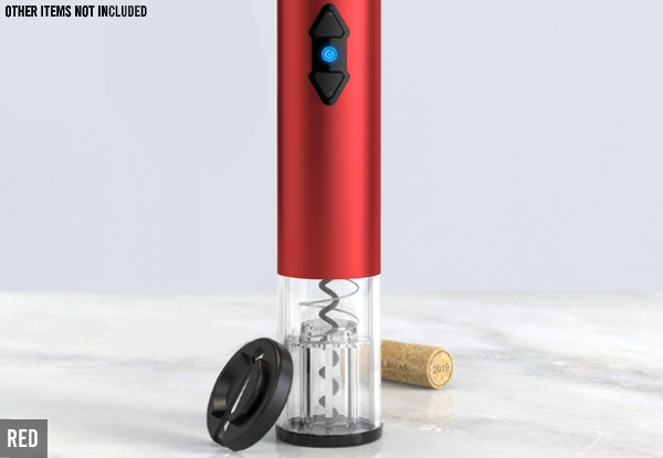 Electric Wine Bottle Opener - Five Colours Available