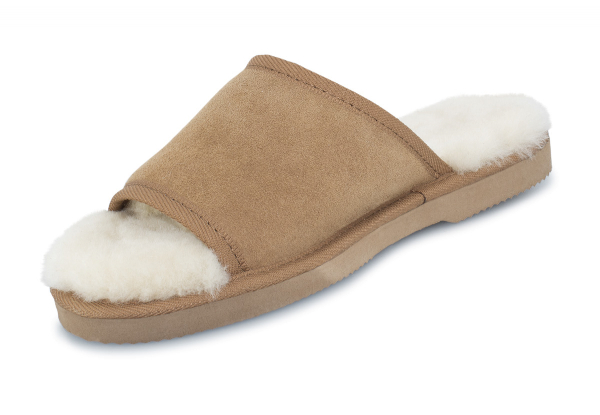 Ugg Australian-Made Water-Resistant Essentials Classic Unisex Sheepskin Open Toe Wool Scuffs - 10 Sizes Available