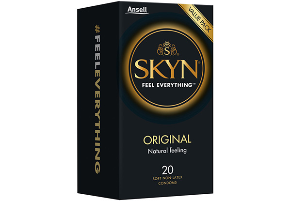 20-Pack of Ansell Skyn Non-Latex Condoms