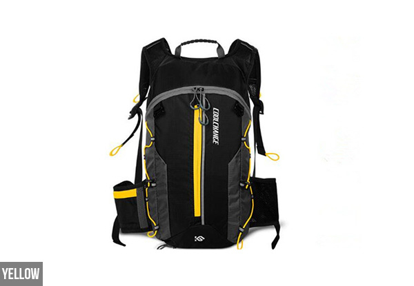 Foldable Water-Resistant Outdoor Backpack - Three Colours Available & Option to incl. Water Bladder