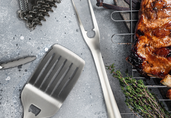 QuickFire Essentials Five-Piece BBQ Tool Set