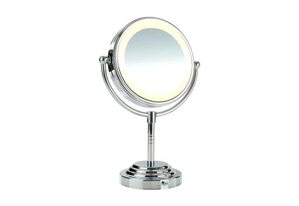 Magnifying Two-Sided Mirror