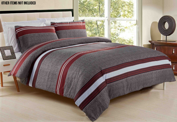 Simple Striped Duvet Cover Set - Three Sizes Available