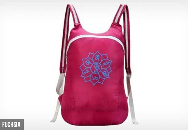 Foldable Water-Resistant Backpack - Seven Colours Available