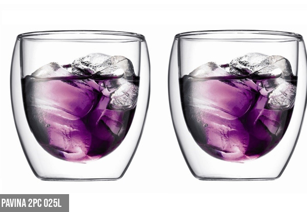 Bodum Double Wall Glasses - Five Options Available