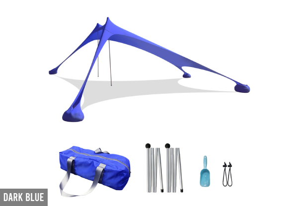 Four-Person Portable Family Beach Canopy - Five Colours Available