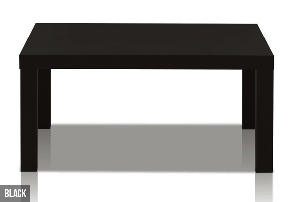 Modern Rectangular Coffee Table - Available in Black or White