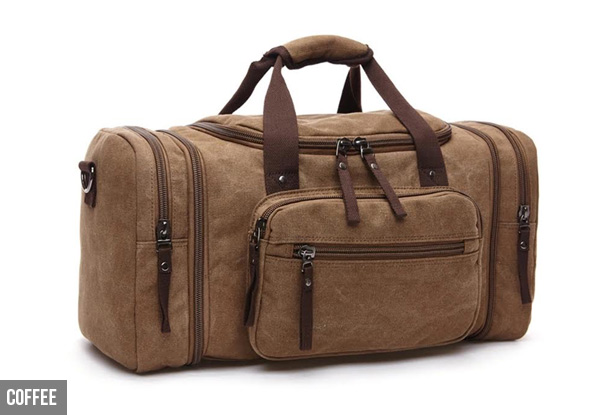 Large Capacity Canvas Luggage Bag - Five Colours Available with Free Delivery