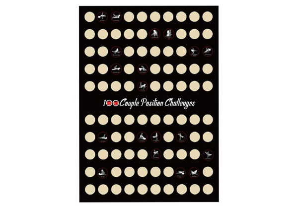 100 Positions Date Night Poster for Couples - Option for Two-Pack