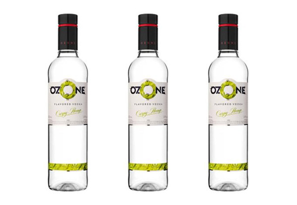 Three Bottles of Ozone Vodka - Crispy Hemp Flavour