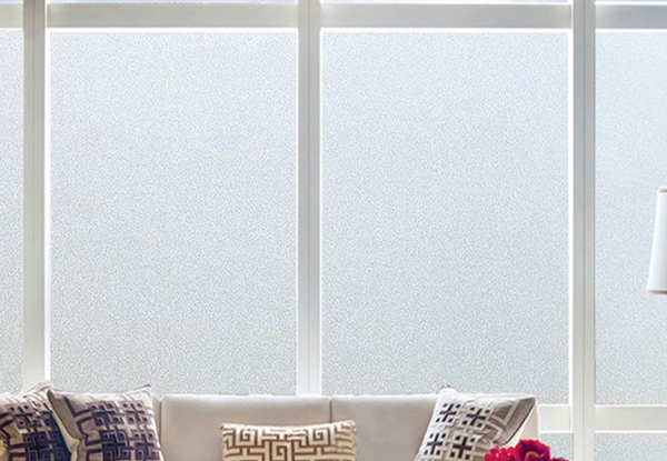 Clear 50 x 100cm Frosted Window Film - Option for Two, Three & Four-Piece
