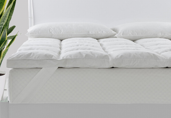 Royal Comfort 1800GSM Duck Feather & Down Mattress Topper - Five Sizes Available