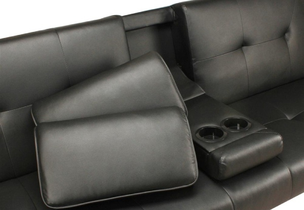 Sofa Bed with Cup Holders