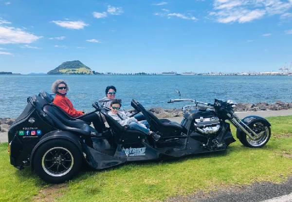 Express V8 Trike Tour Around Mt Maunganui & Tauranga for up to Four People - Option for Highway Sprint - Valid Friday, Saturday & Sunday
