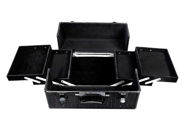 Six-Tray Aluminium Cosmetic Organiser