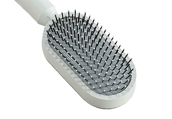 Self-Cleaning Hair Comb with Holder - Option for Two-Pack Available