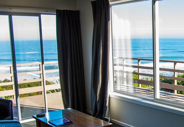 One-Night TranzAlpine Getaway with Gold Star Boutique Seaside Accommodation for Two People incl. Rental Car Hire, Spa Pool Access, WiFi & Breakfast - Option for Two-Nights