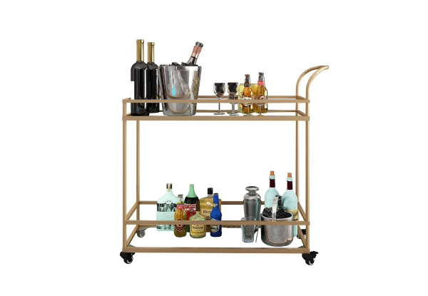 Drink Trolly with Lockable Wheels - Two Colours Available