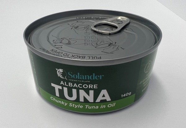 24-Pack Solander New Zealand Line Caught Chunky Canned Tuna - Two Options Available