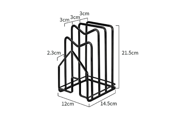 Metal Cutting Board & Pot Lid Organiser - Two Colours Available