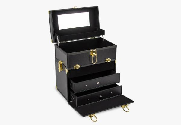 Portable Makeup Case with Drawer - Two Options Available