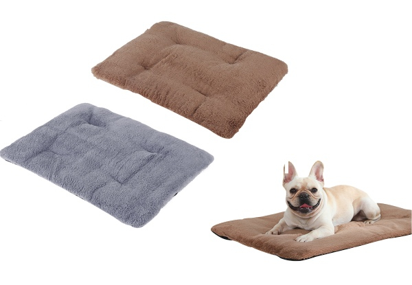 Pet Self-Warming Plush Bed - Available in Two Colours, Four Sizes & Option for Two-Pack