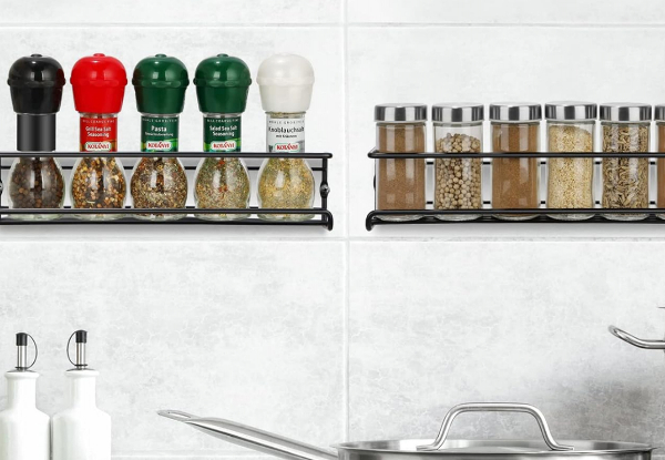Two-Piece Spice Rack Organiser - Option for Two Sets