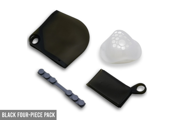 Three-Piece Reusable Face Mask Accessory Pack - Four Colours Available & Option for Four-Piece Pack